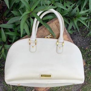 ❣️Joy & Iman pebble leather ivory handbag